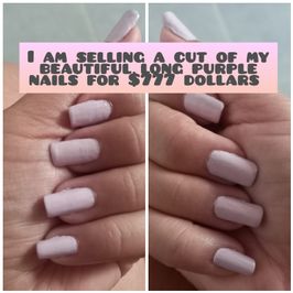 I am selling cuts of my beautiful natural nails