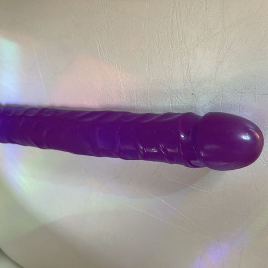 Purple double sided dildo