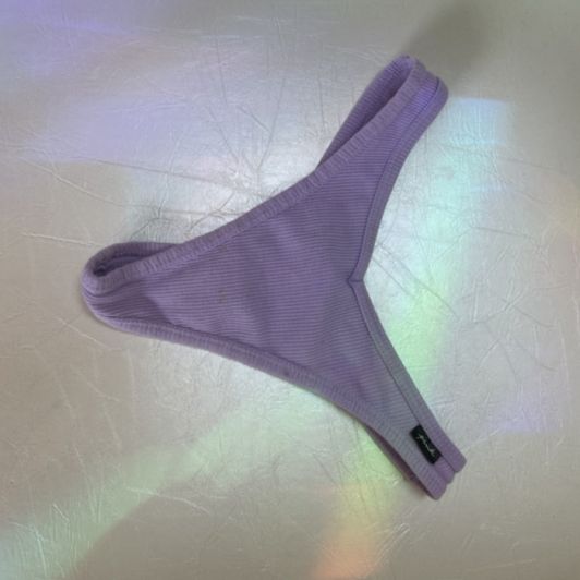 purple used panties