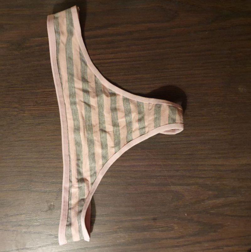 grey light pink thong regularly warn