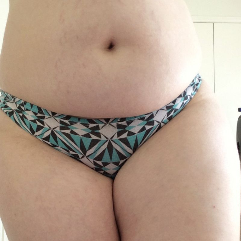 Teal Pattern Cotton Panties