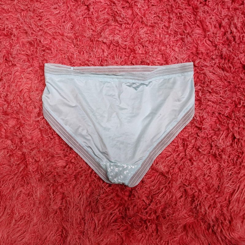 Silky Pastel Blue Granny Panties