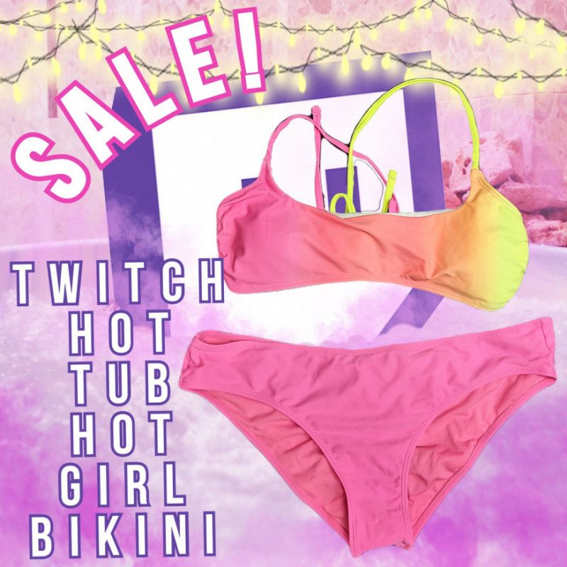 Twitch Hot Tub Girls Neon Bikini