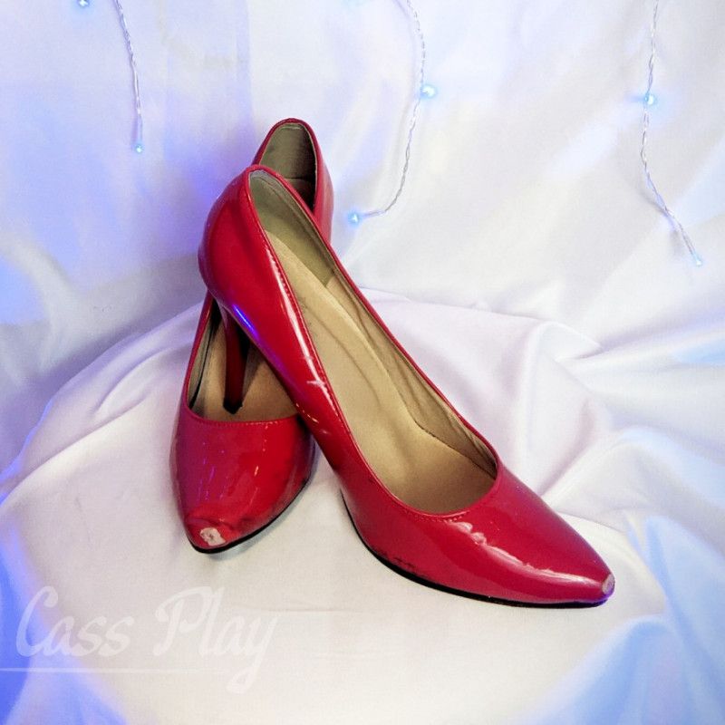 Red Heels on my HUGE size 12 FEET