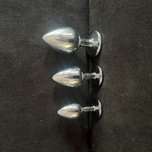 3 set of anal plugs