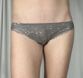 Grey Lace Hipsters