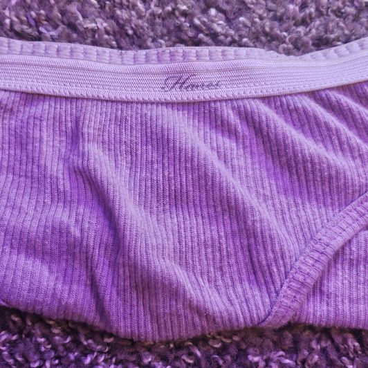 Purple Hanes panties