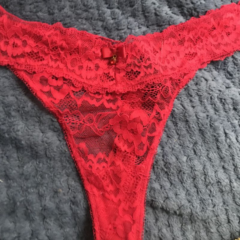 Red Jewel Thong