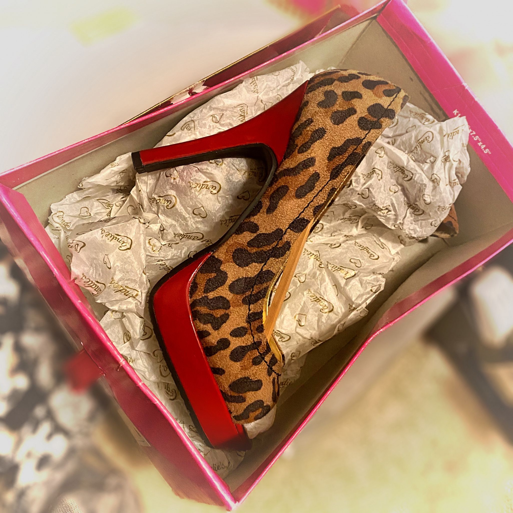 Pin Up Leopard Print High Heels