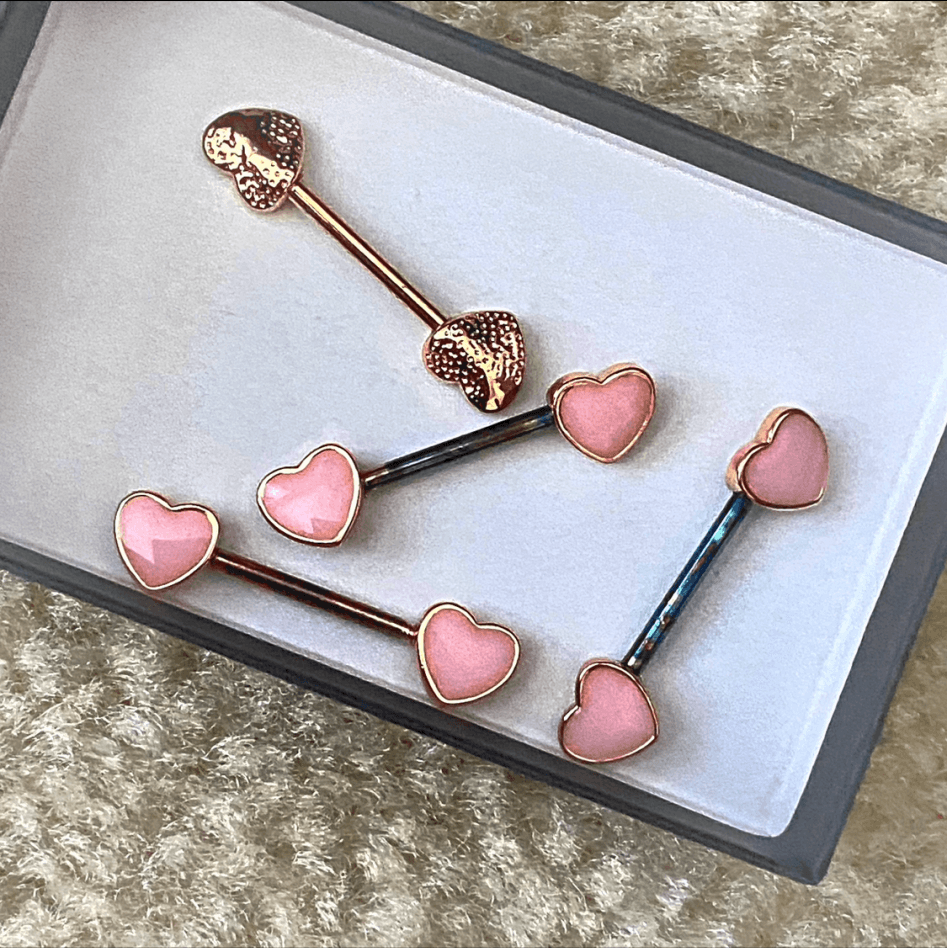 Nipple Jewelry 4 Barbells Set