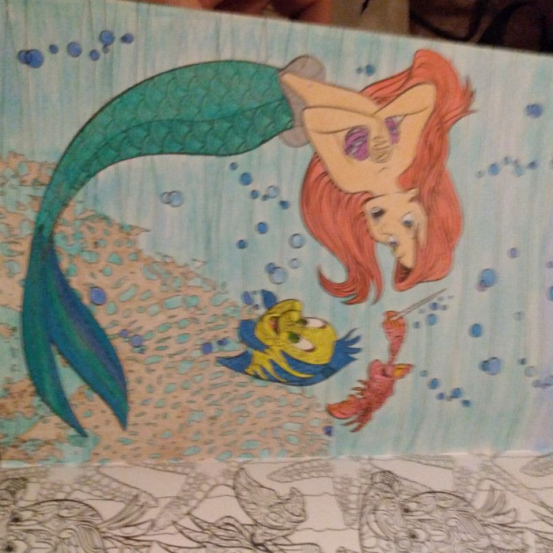 Little mermaid coloring