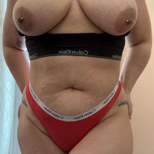 Red Calvin Klein Panties 48 hours wear