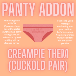 PANTY ADDON creampie the pair