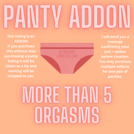 PANTY ADDON more orgasms 5 plus