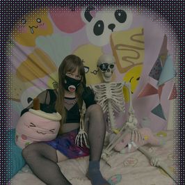 Gothic femboy FUCKS a skeleton photoset!