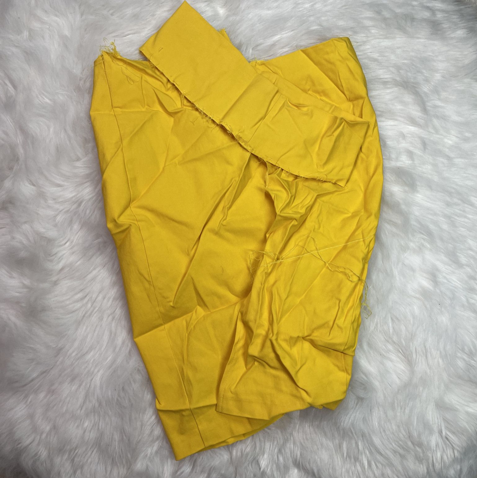 Ripped Yellow Pencil Skirt from MYLF Scene