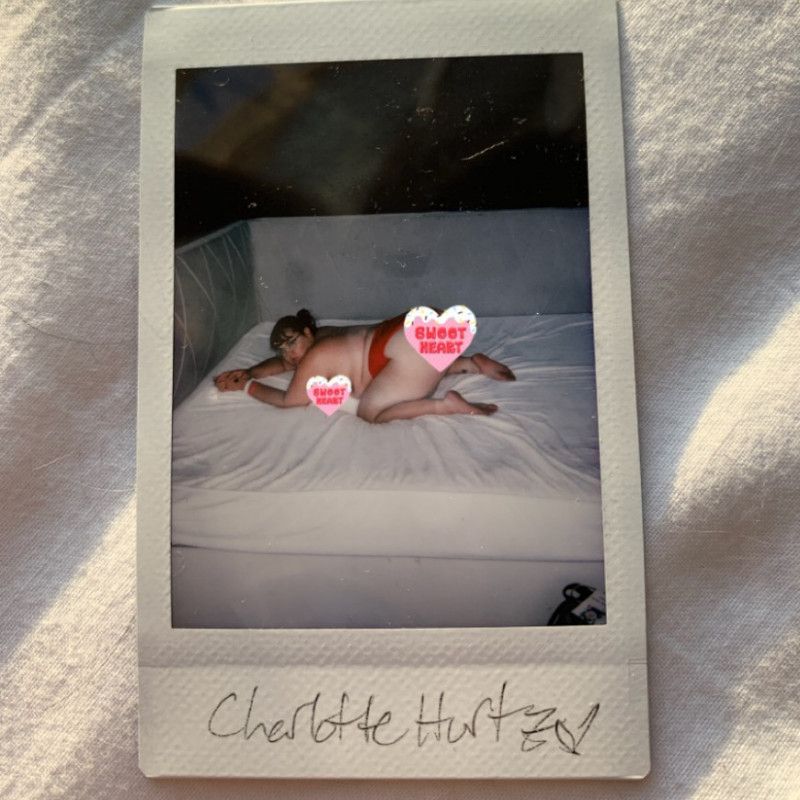 Signed topless Polaroid