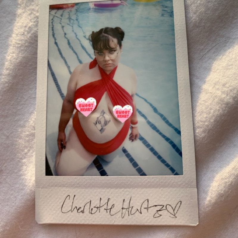 Signed pool polaroid