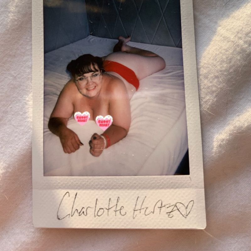 Signed playful Polaroid