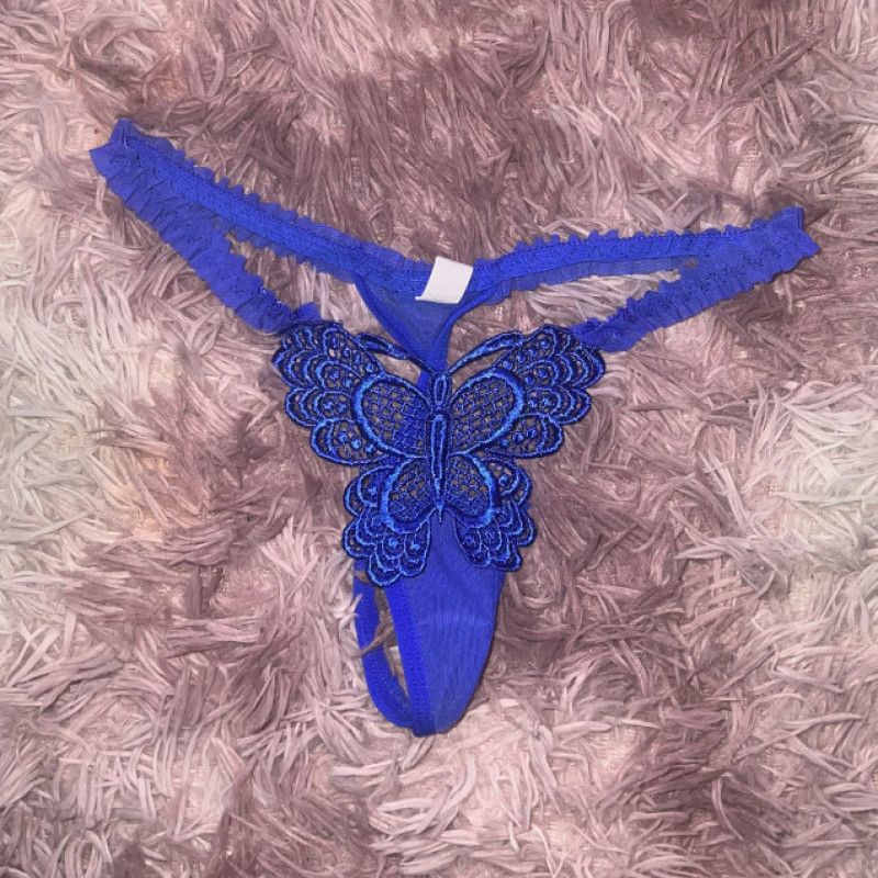 Blue butterfly Thong Panty