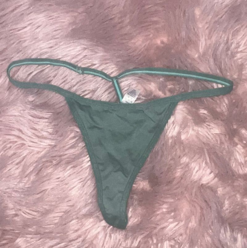 light green cotton goddess g string