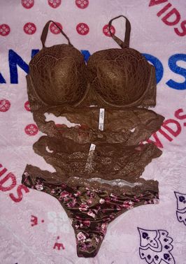 VS Dream Angel Caramel Bra and Panty Set