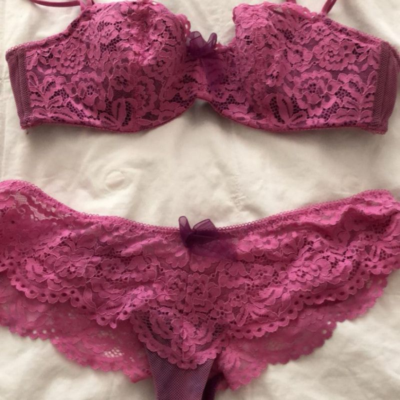 Purple n Pink Lace Bra n Panty Set