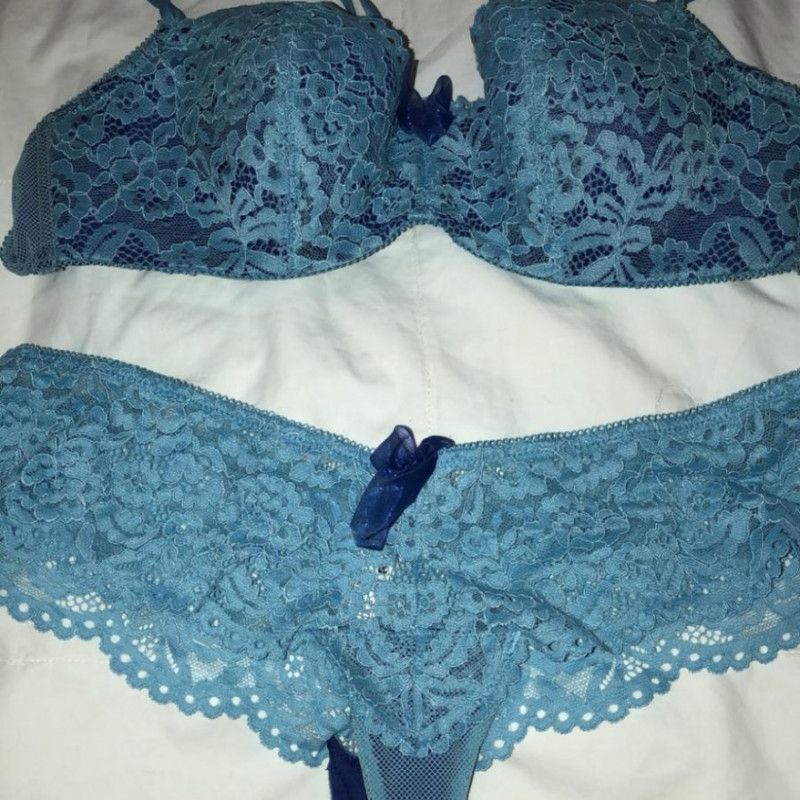 Blue Bra Panty Set