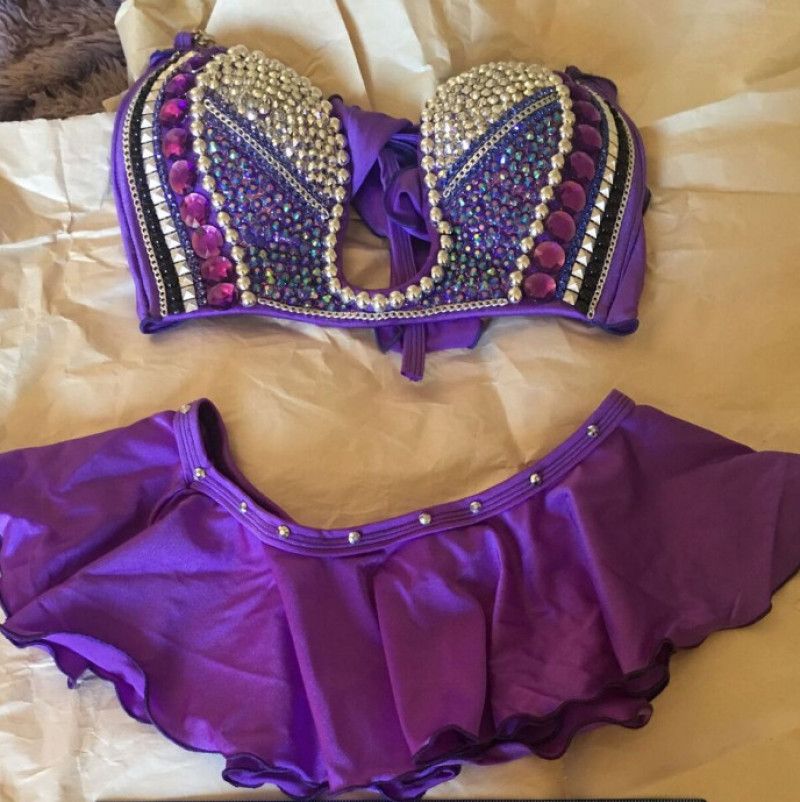 Purple Feature Dance Costume