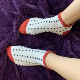 Polka dot socks!!