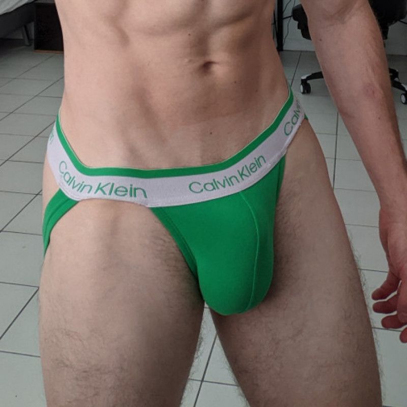 Green CK Jock Strap