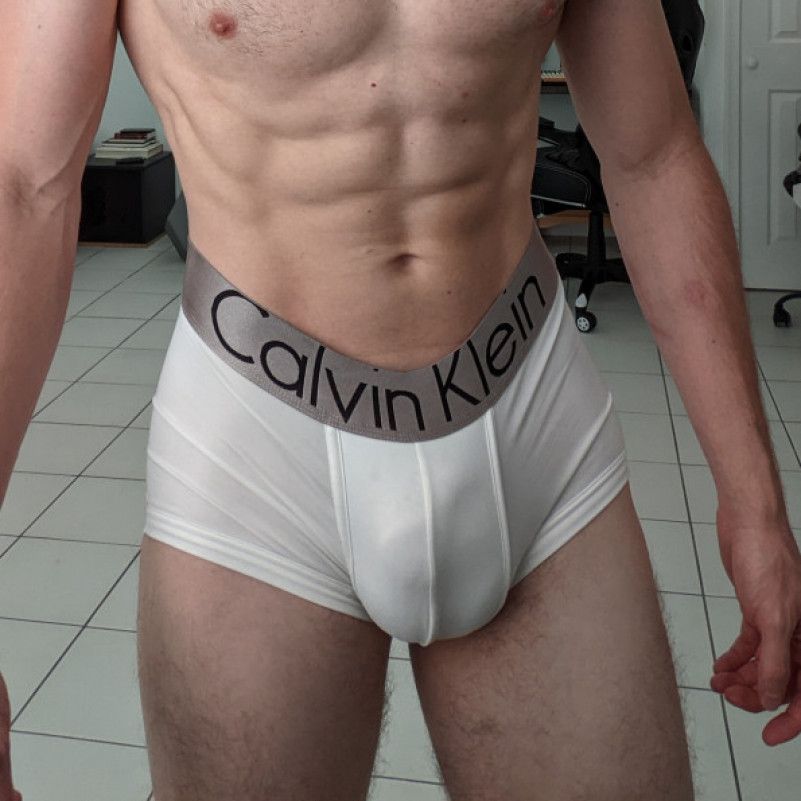 White CK Boxer Briefs