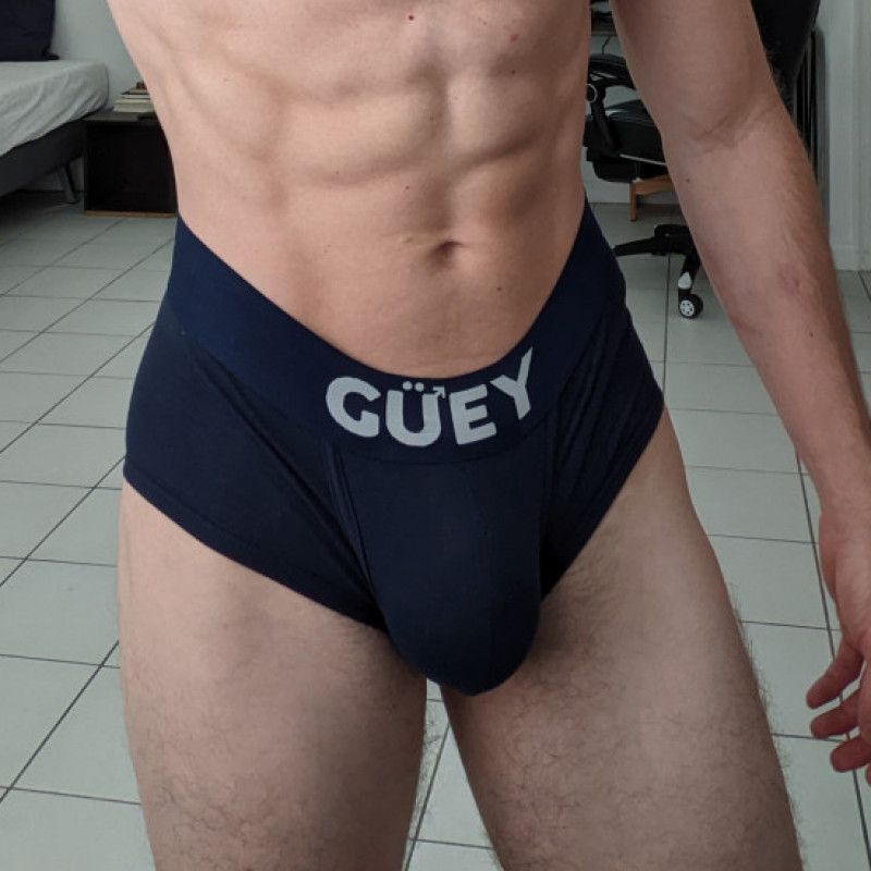 Navy Blue Guey Boxer Briefs