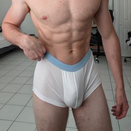 White and Blue Asos Boxer Briefs