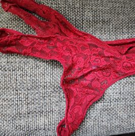 Dirty Red Thong