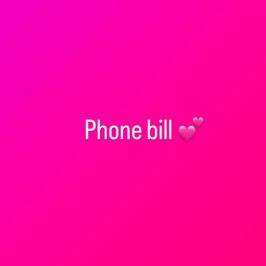 Phone bill