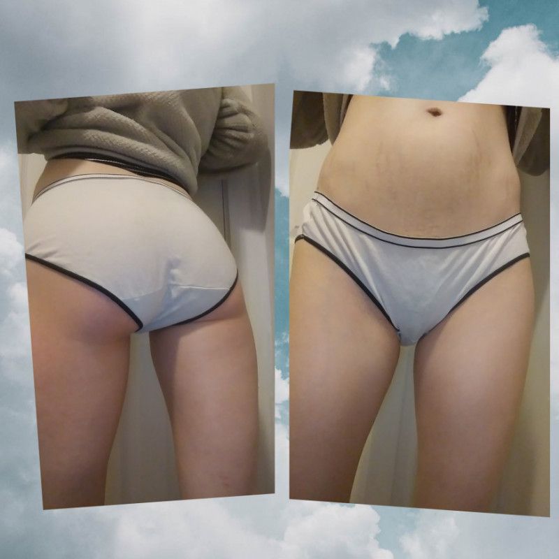 White Cotton Hanes panties