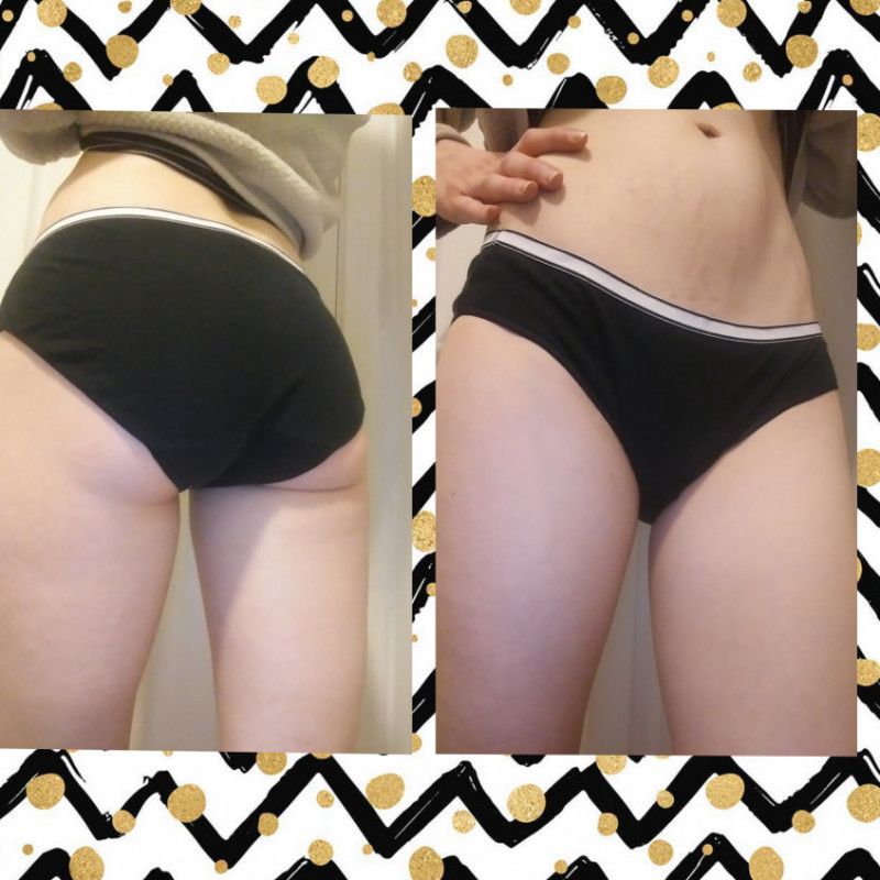 Black Hanes Cotton Panties