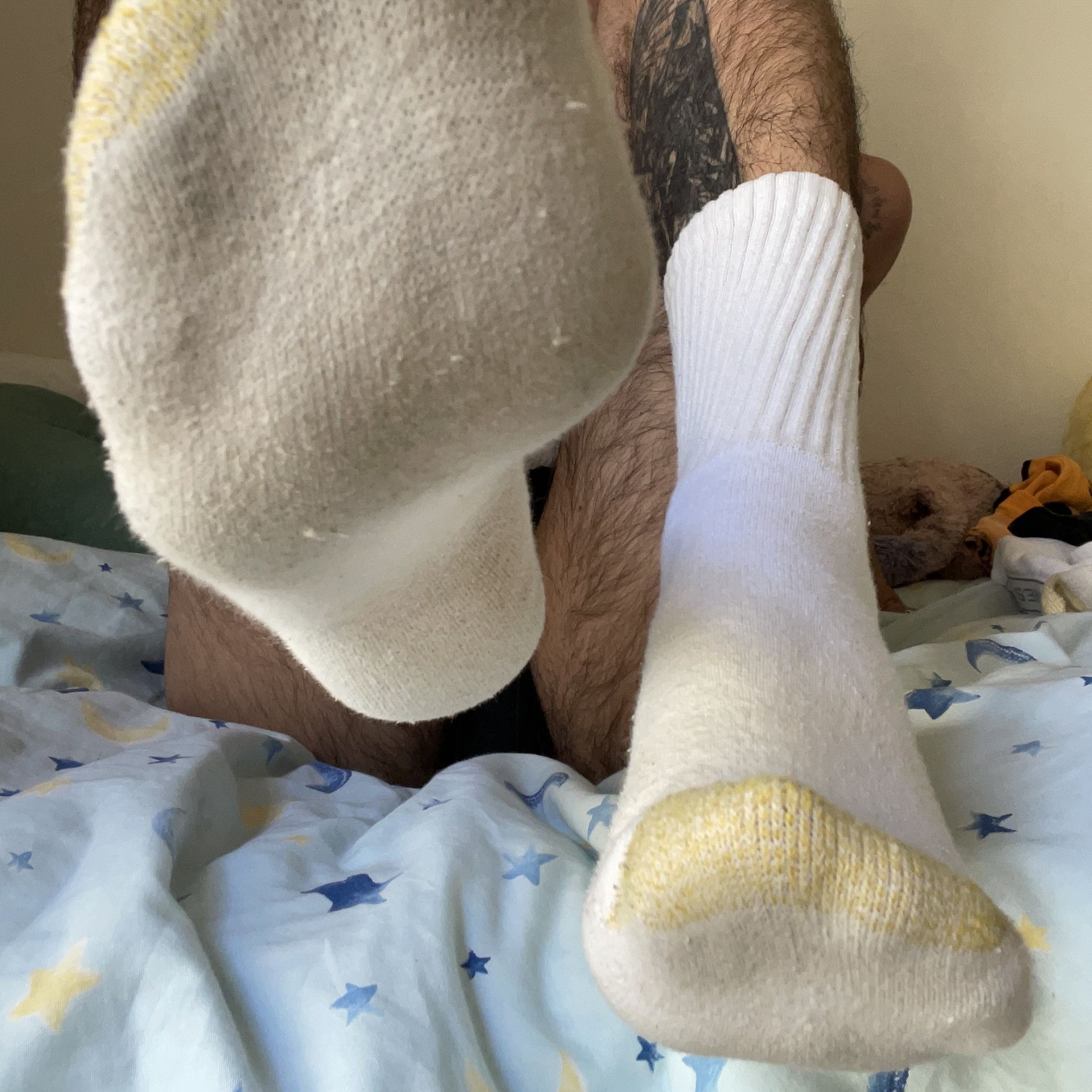 Very Worn Gold Toe Socks