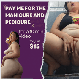 Pay me for manicure ando pedicure