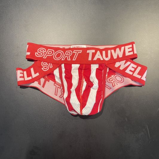 Tauwell Red and White Briefs