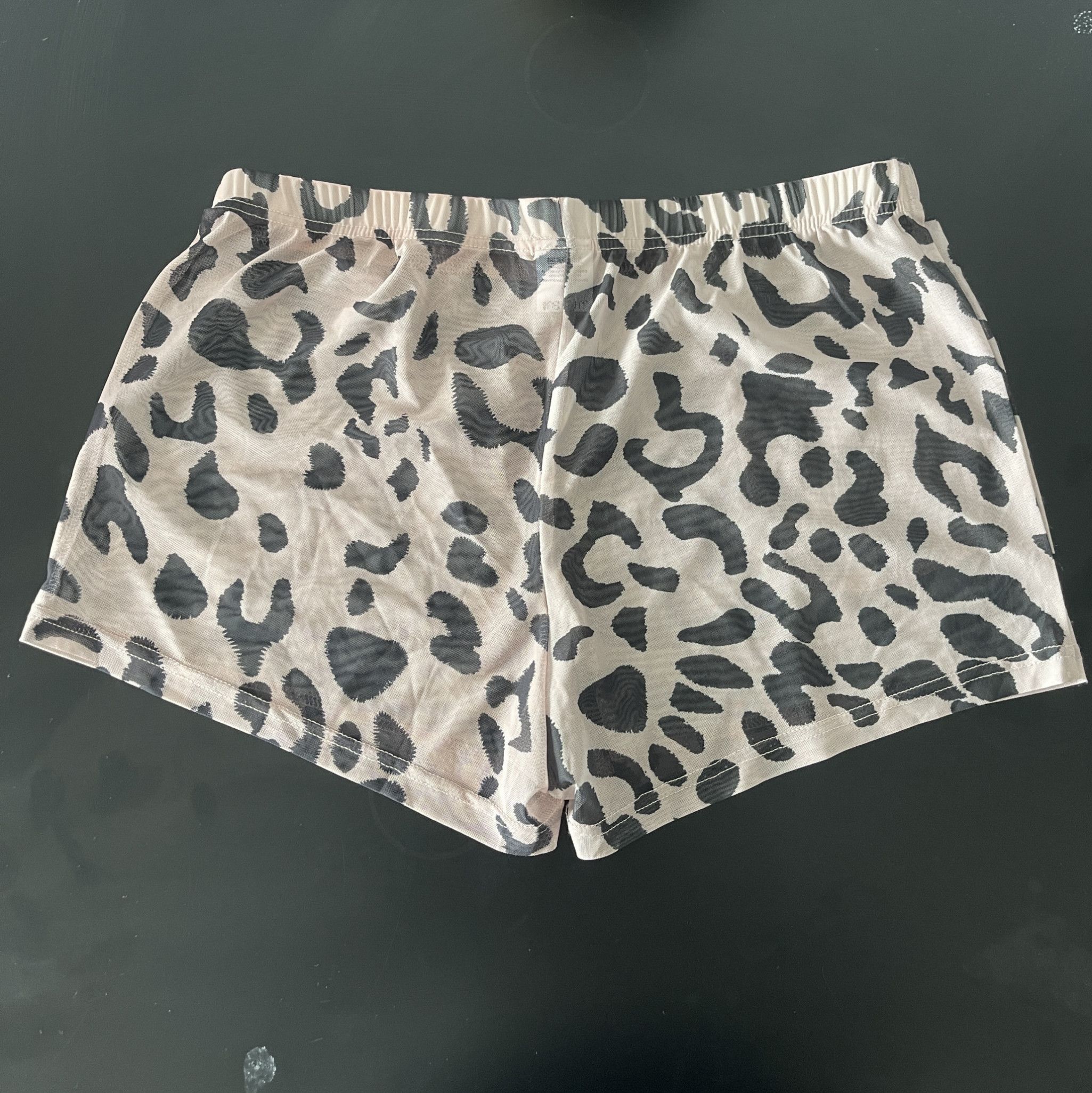 JJ MALIBU Leopard Print Mesh Boxers