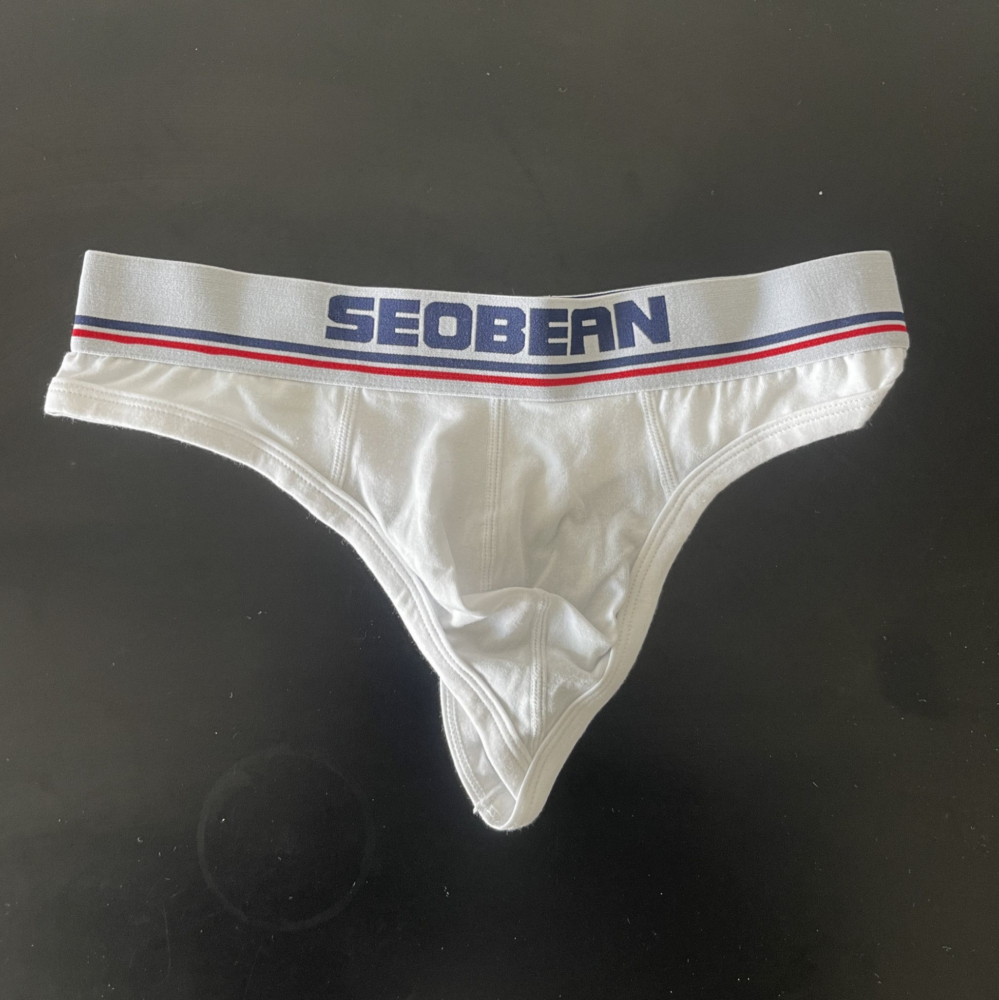 Seobean White Thong