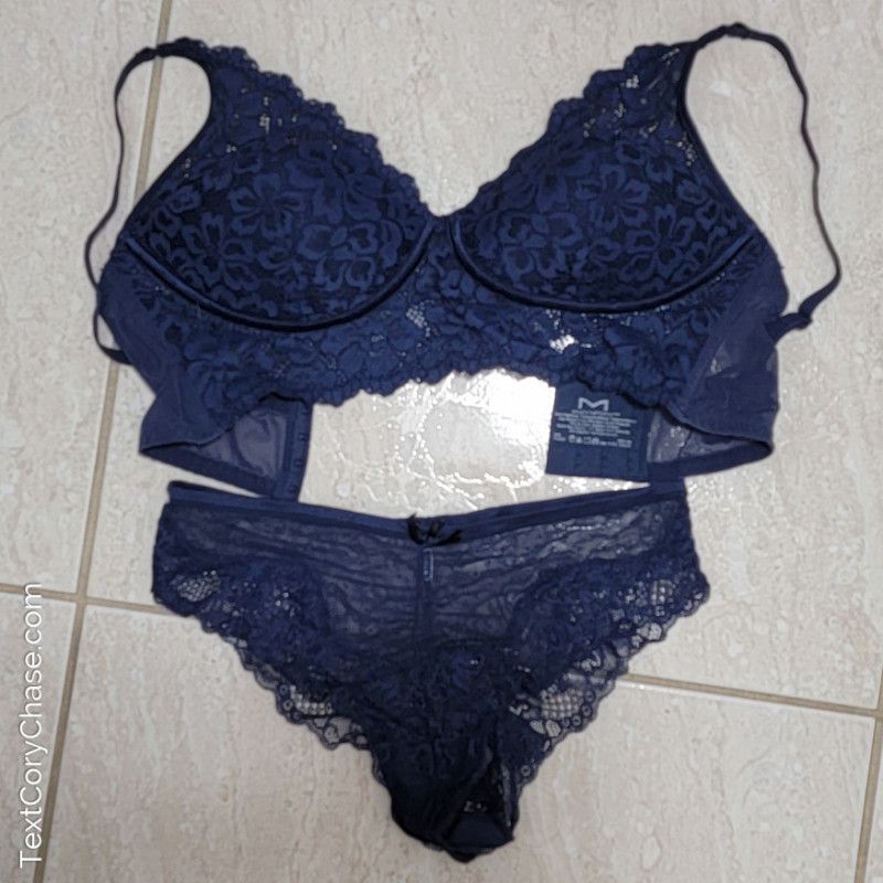 Navy Blue Bra set