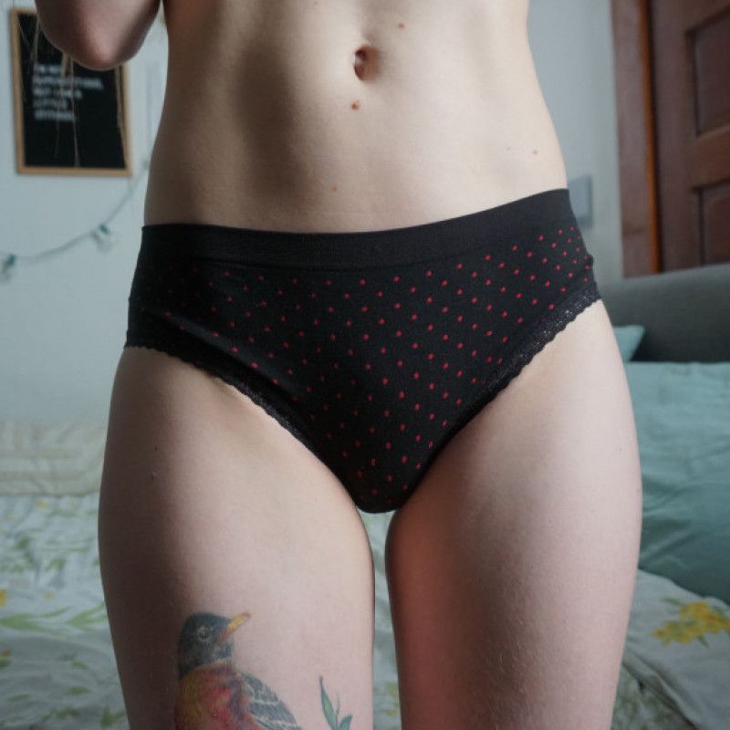 Worn Polkadot Panties