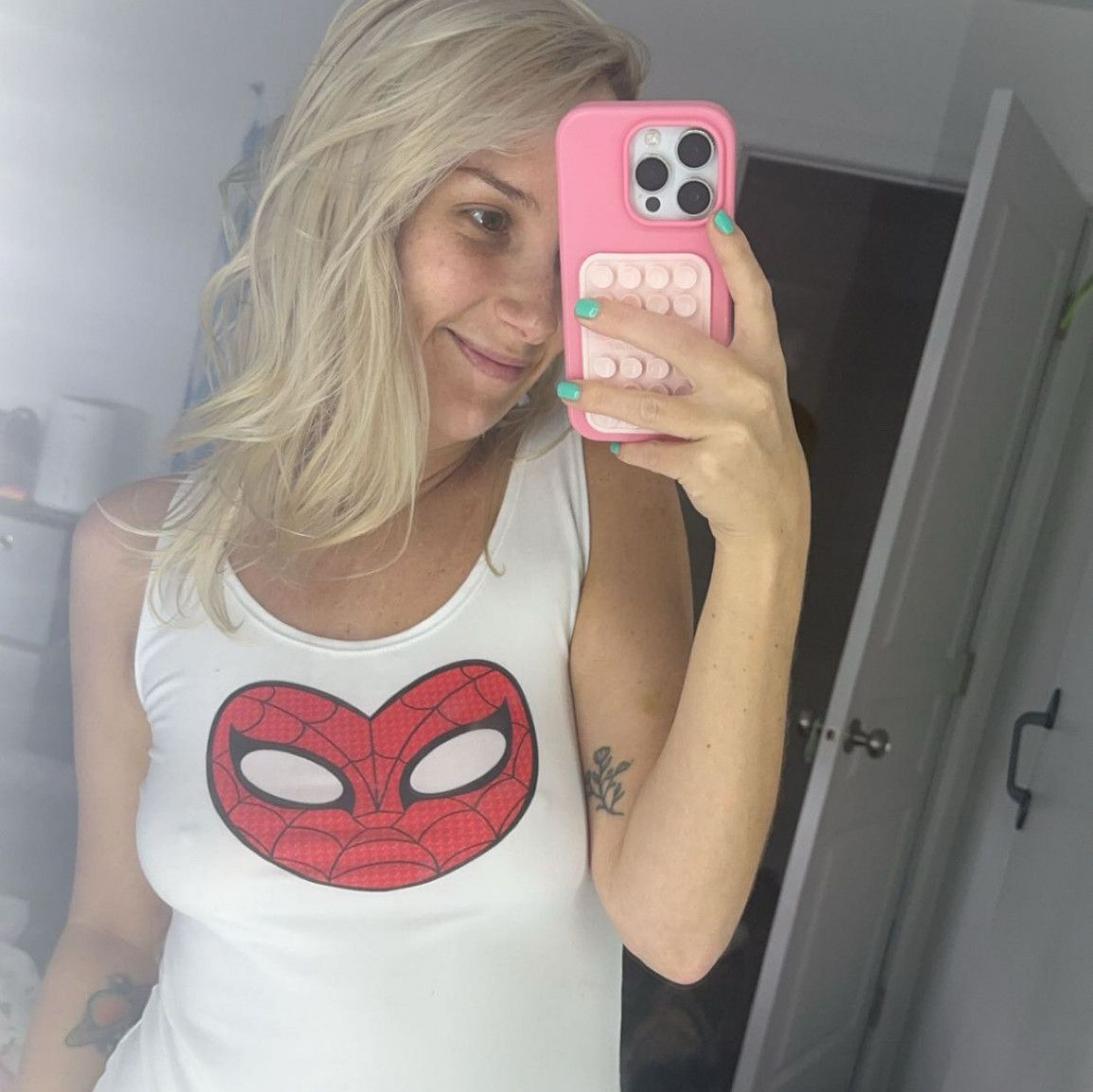 MJ COSPLAY tank! sweaty no deodorant