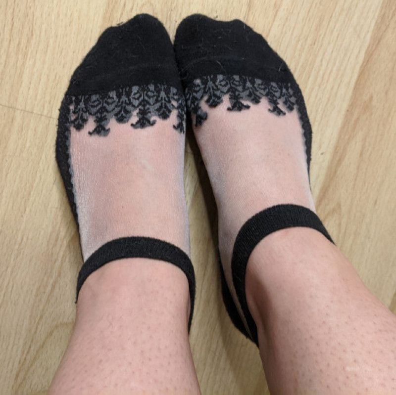 Mesh ankle socks