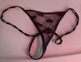 Black Heart Thong