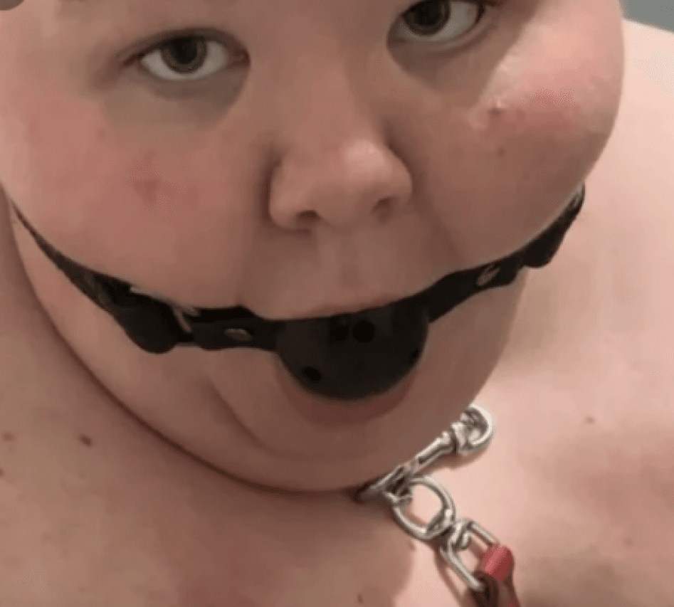 Ballgag and leash