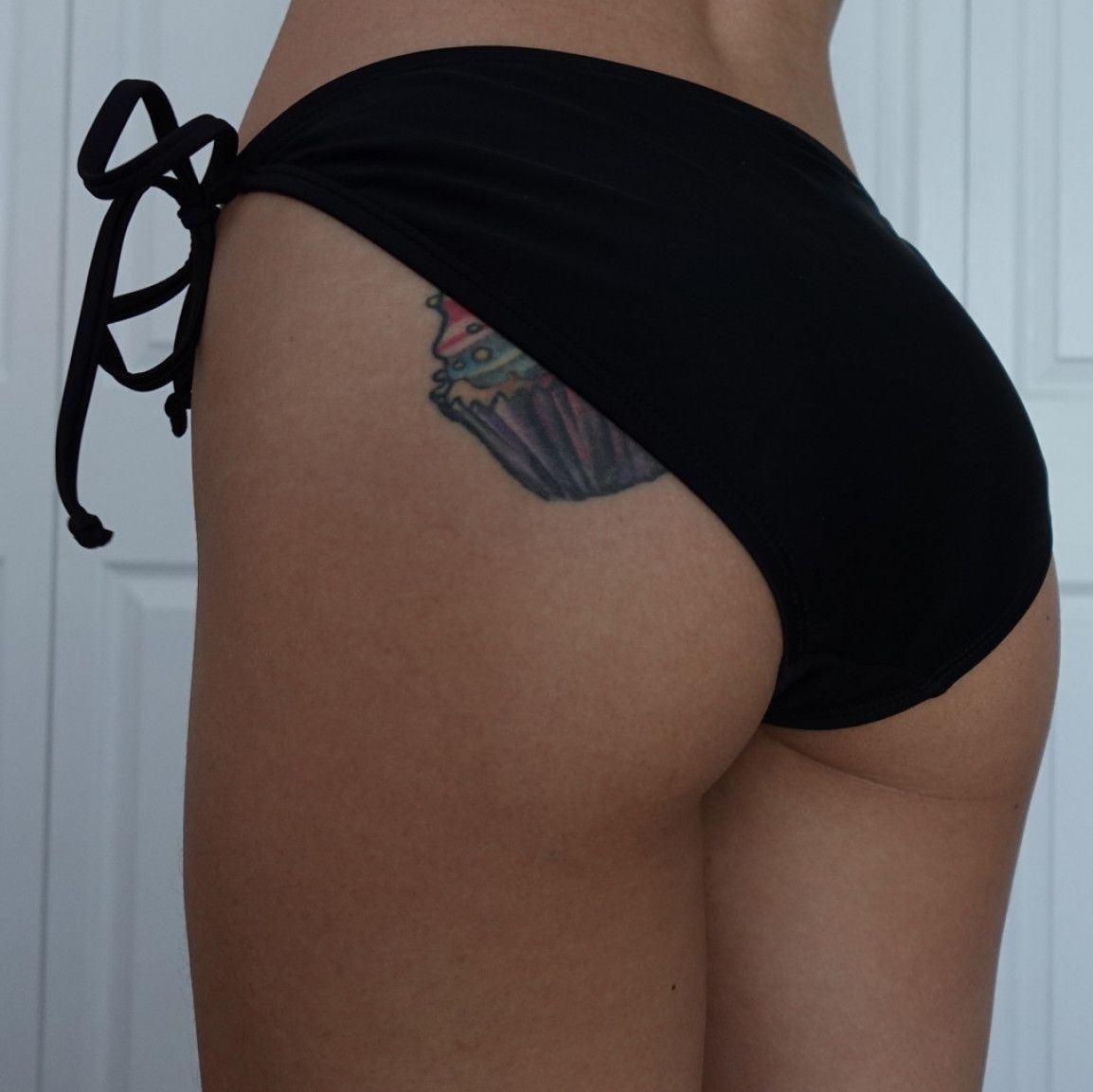 black tie bikini swim suit bottoms